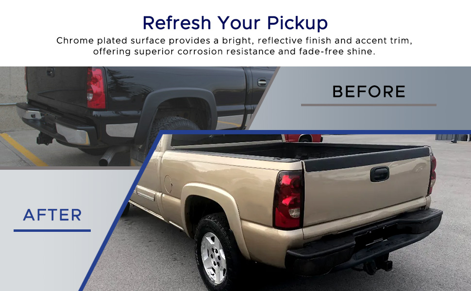 Rear Bumper for 1999-2006 Chevy Silverado/GMC Sierra 1500