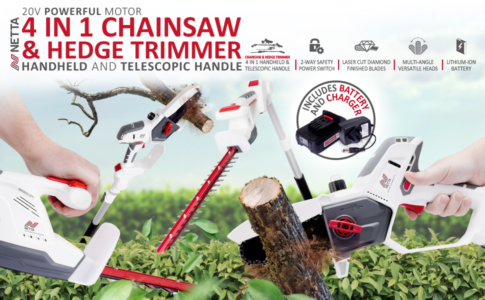 CHAINSAW AND HEDGE TRIMMER