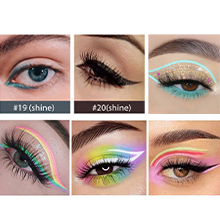 Collection of eye makeup looks showcasing different styles and colors of eyeshadow application, with close-up shots of eye area and makeup techniques.