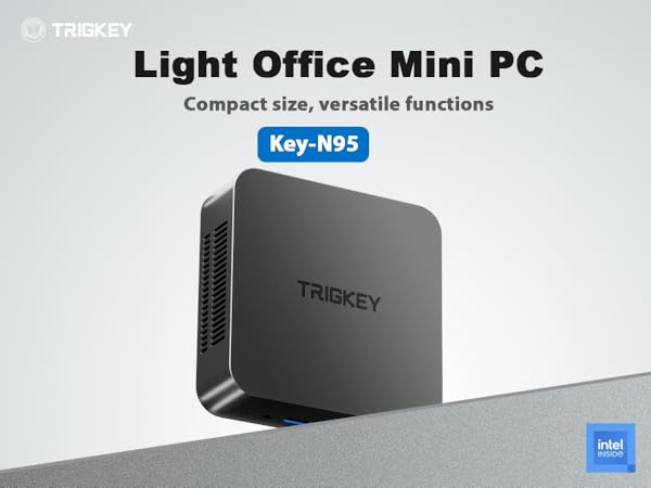 Trigkey ミニPC N95 TRIGKEY Key-N Mini PC, Intel Alder Lake N95 8G DDR4 256G SSD
