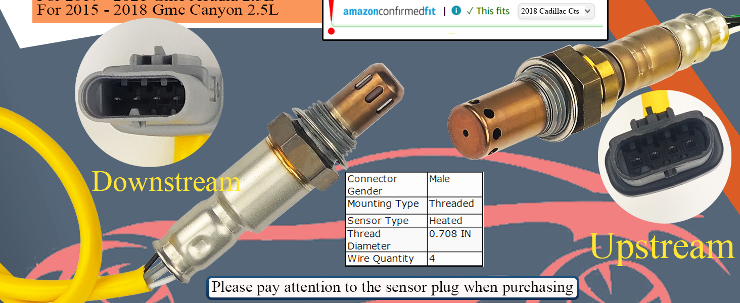 Upstream Downstream Oxygen O2 Sensor 