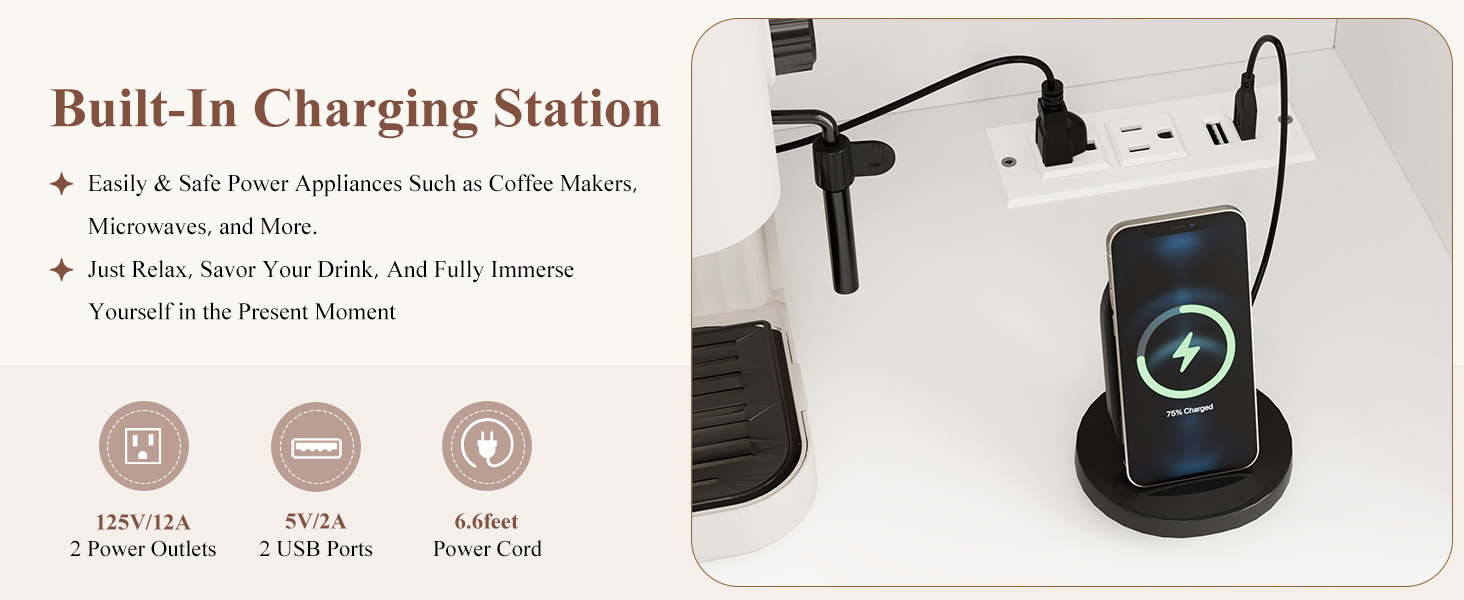 pantry cabinet with power outlets