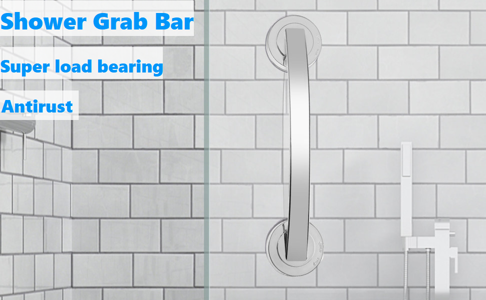 Suction Shower Grab Bar,Portable Shower Suction Grip Bar
