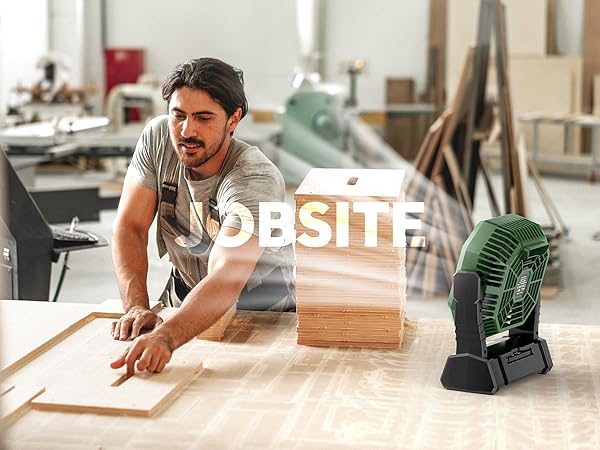 camping fan for jobsite