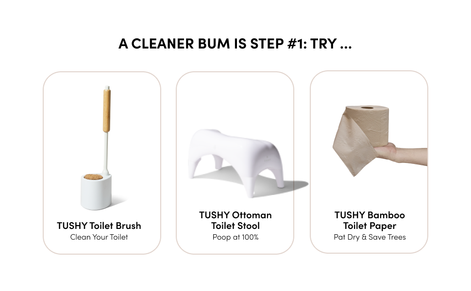 TUSHY Basic 2.0 Bidet Toilet Seat Attachment Modern Sleek Design