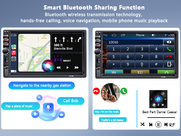 Amazon.com: Double Din Car Stereo,7 Inch Car Radio with HD