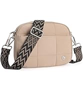 CLUCI Quilted Crossbody Bags for Women Lightweight Puffer Shoulder Bag Travel Purses with Wide Strap