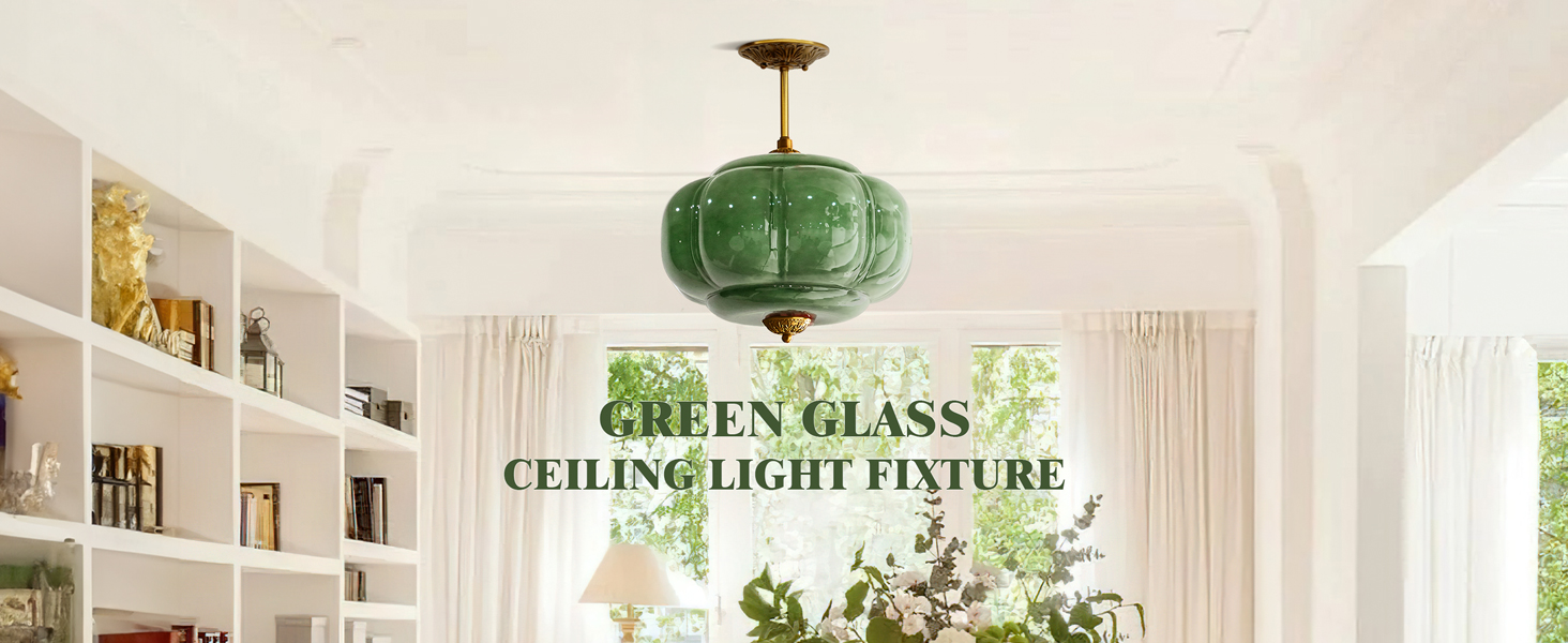 Eloise Glass Semi-Flush Mount