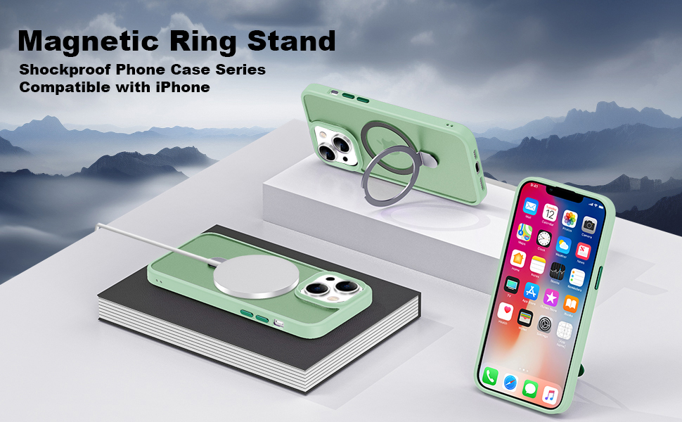 UGENINO Compatible with iPhone 13/14 Case with Invisible