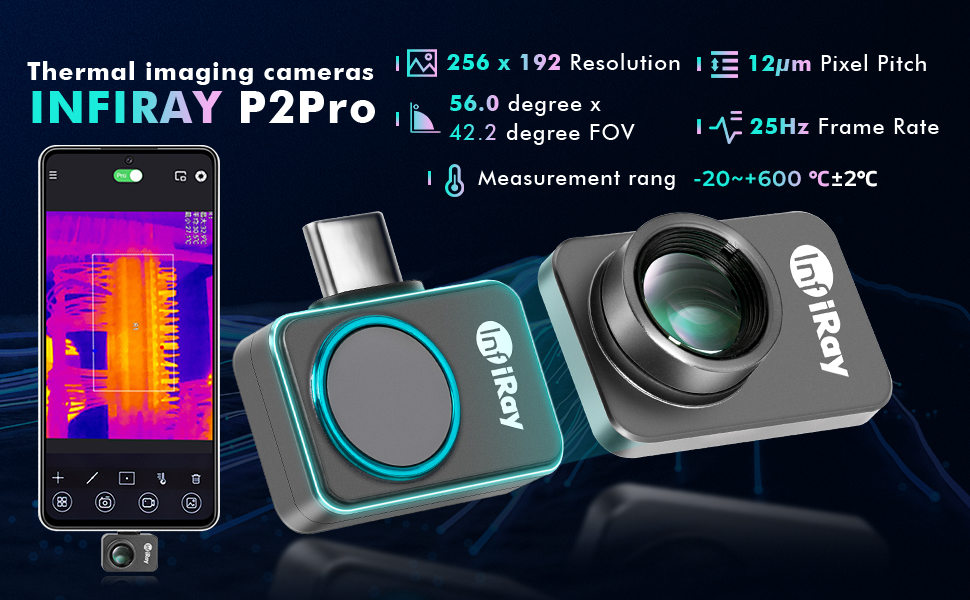 Amazon.co.jp: InfiRay Xinfrared P2 Pro サーマルカメラ