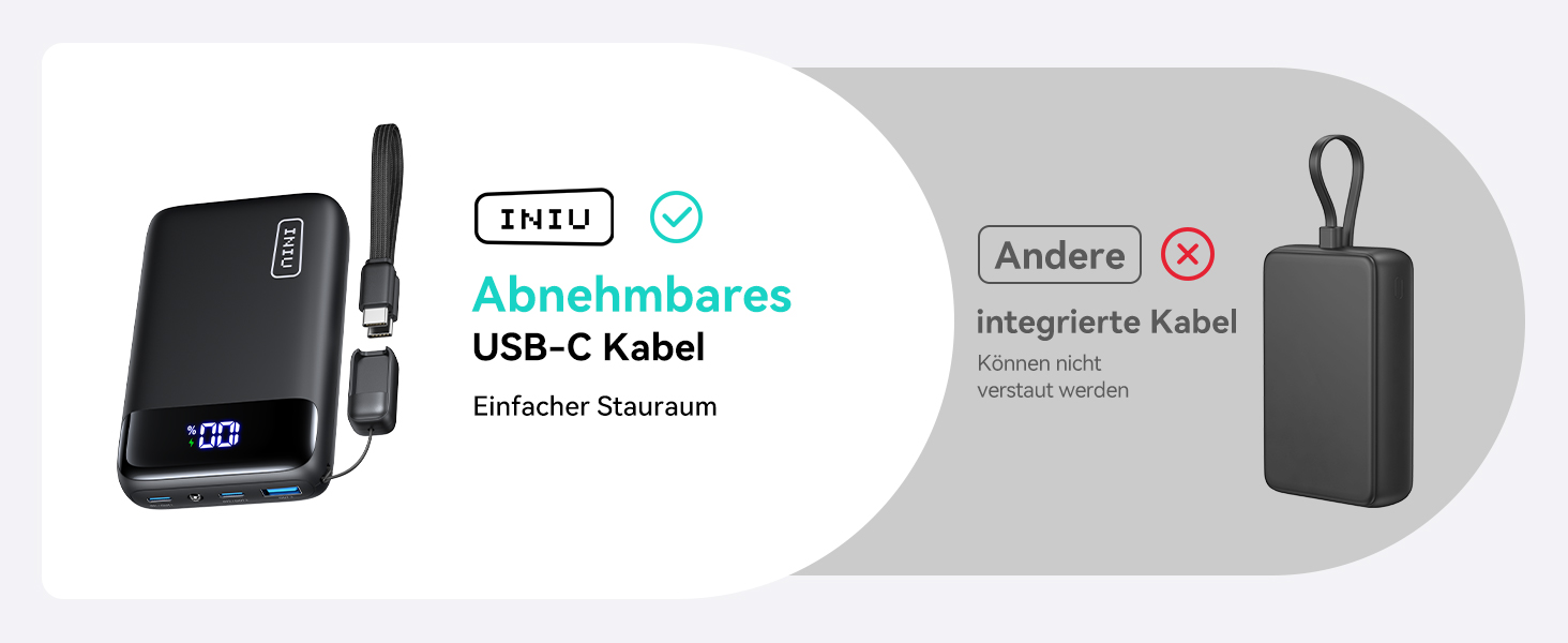 Das Produktvergleichsdiagramm zeigt zwei schwarze elektronische Geräte — eines mit der Aufschrift „AbandonKeys“ mit Antenne und ein weiteres Gerät mit Befestigungsschlaufe.