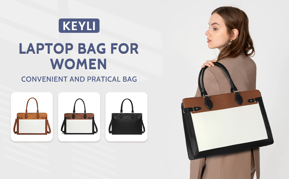 laptop bag for women leather computer briefcase women's compartment ladies handbags professional 