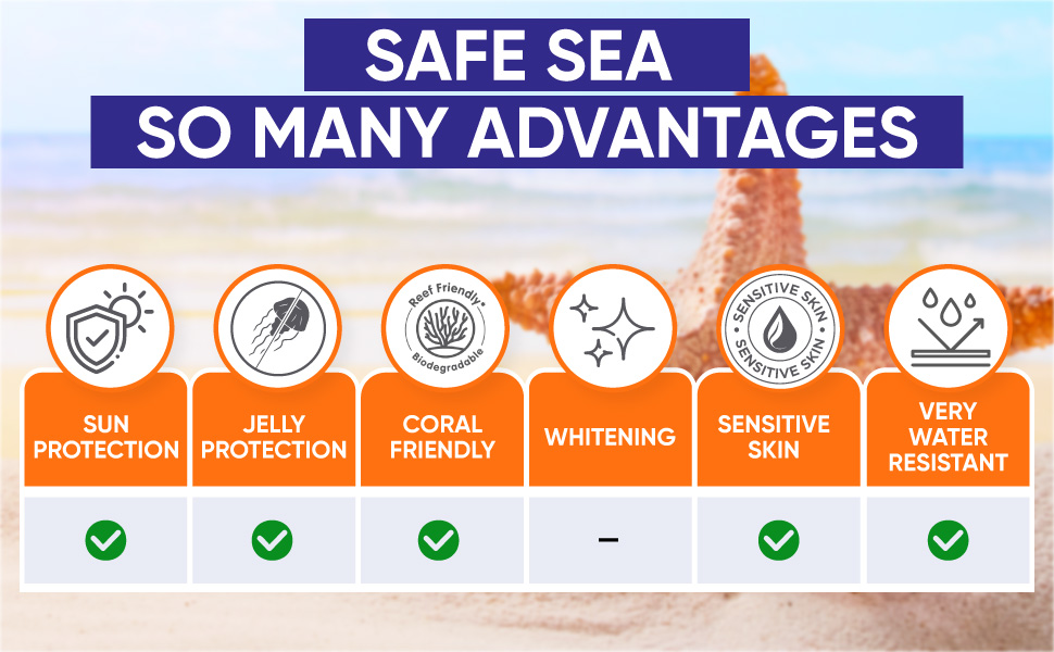 safe sea Sunscreen Advantages