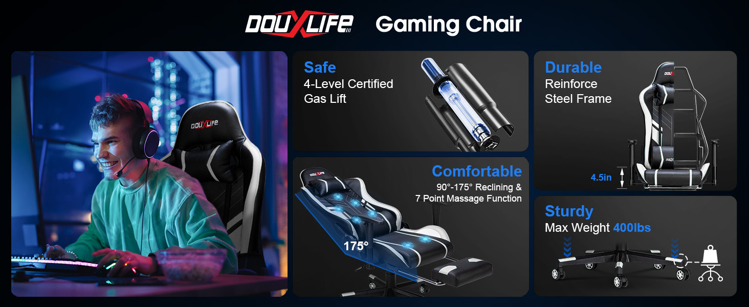 reclining leather recliner red white pink gaming chair video games chairs accessories desk comfy