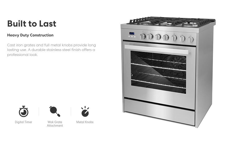 COSMO COS305AGC 30 in. 5.0 cu. ft. Freestanding Single