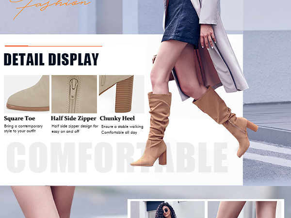 Amazon.com | Juliet Holy Womens Knee High Boots Chunky High