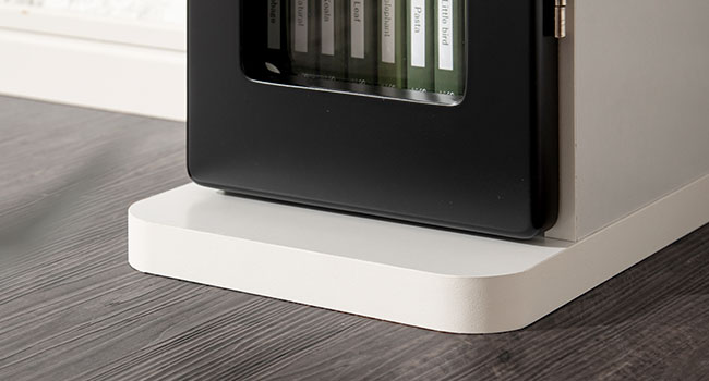 ★コンランショップ★CDラック 超美品 Amazon｜ぼん家具 cdラック スリム 本棚 dvdラック 扉付き 幅20