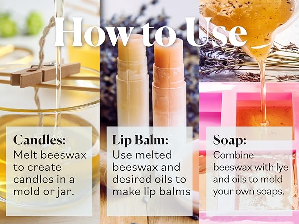 Sky Organics Organic White Beeswax Pellets for candles, lip balm, soap