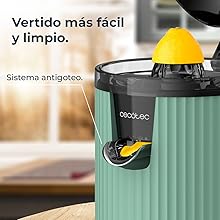 Exprimidor Eléctrico de Brazo para Naranjas y Cítricos Xqueeze RetroJuice 600 Beige