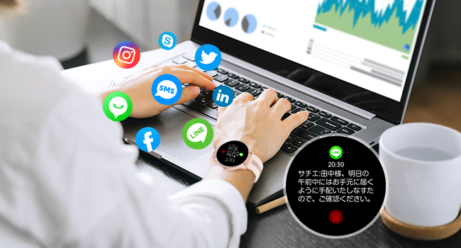 Incoming call notifications such as LINE
