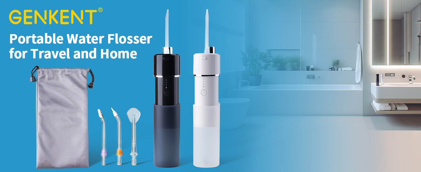 Portable Water Flosser for Travel and Home