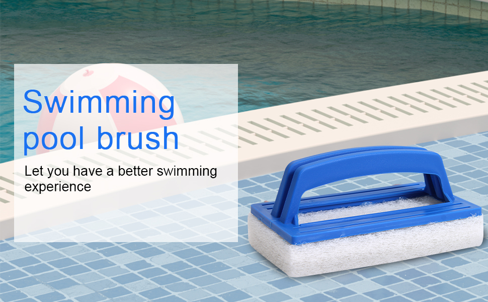 Pool Supply HandHeld Pool Brush, Scrubbing Scouring Sponge