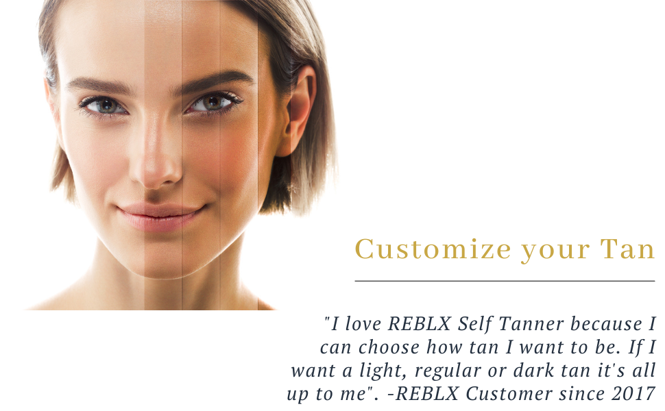 REBLX Premium Self Tanner Best Self Tanner for Face and