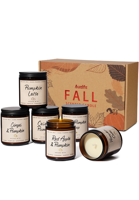 6 Pack of Fall candle set