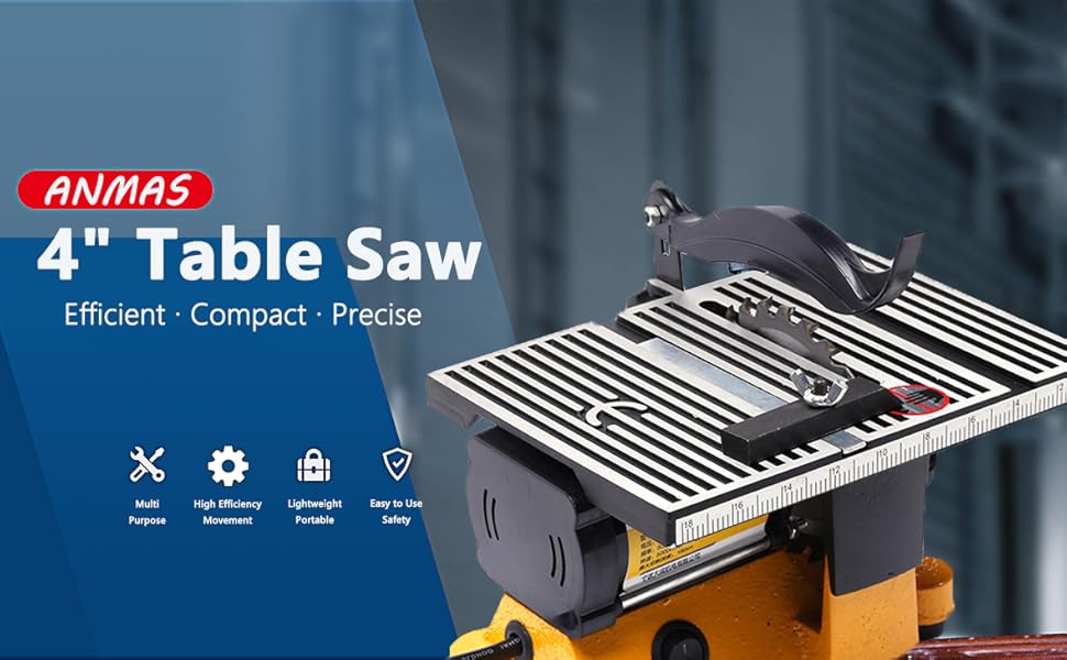 4" Table Saw, Mini Portable Table Saw, Mini Desktop Saw, Electric