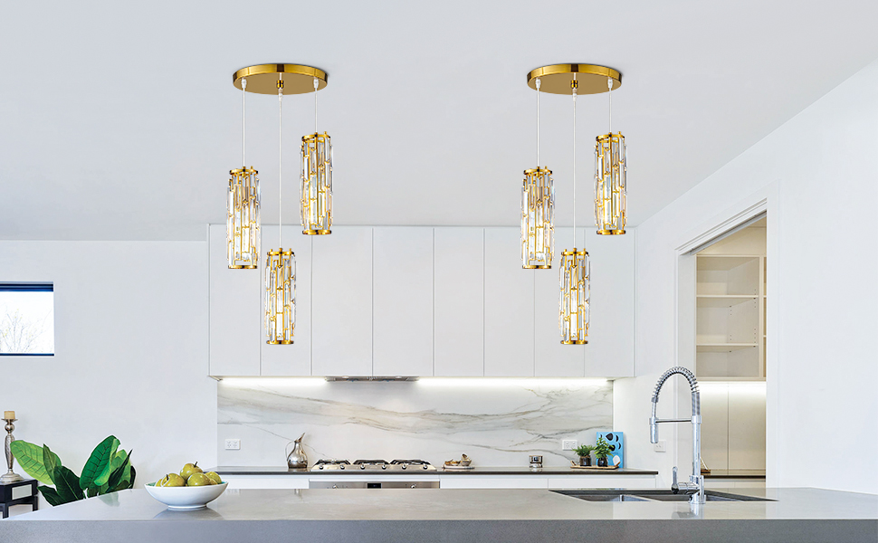 kitchen pendant lighting over island