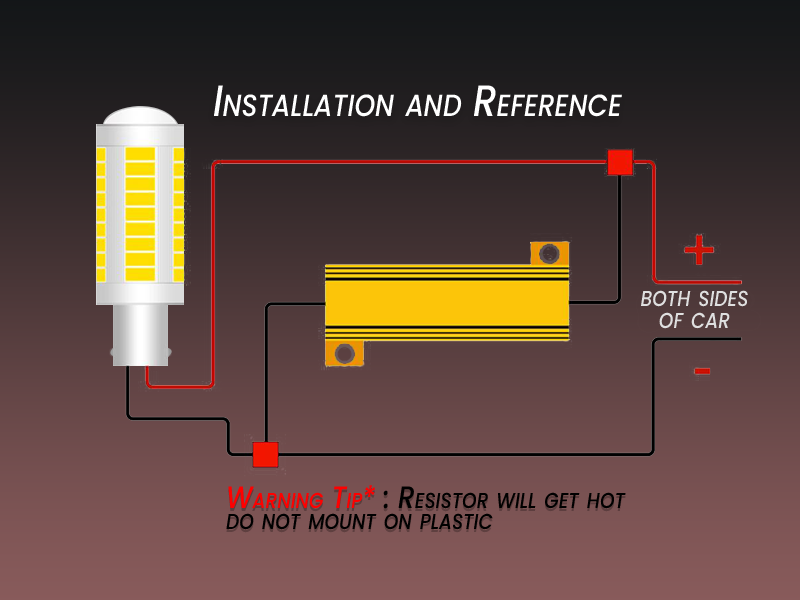 Zento Deals 4 Pieces of 6 Ohm 50W LED Load Resistors Fix