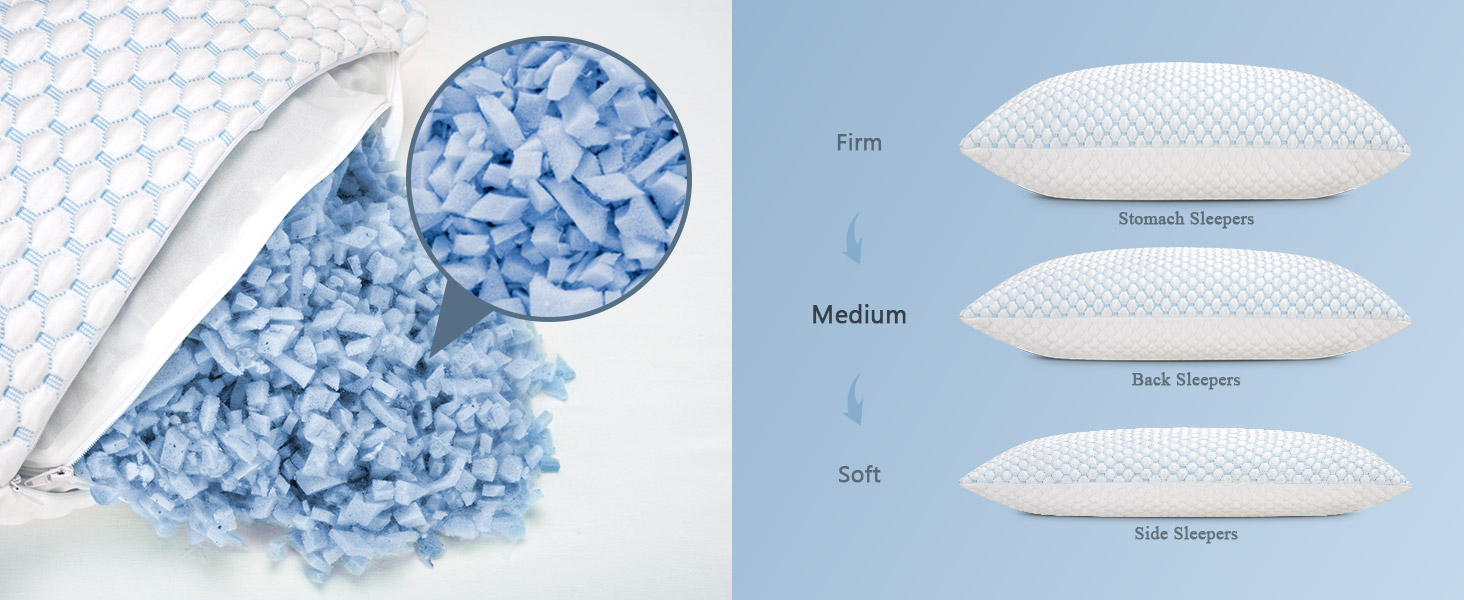 Shredded Memory Foam Pillows