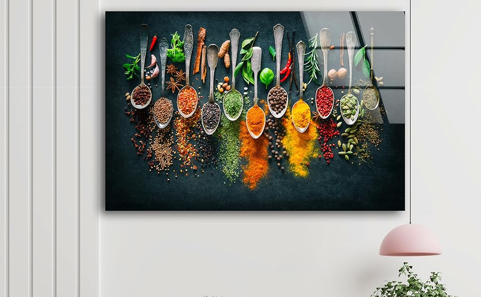 Amazon.com: Myphotostation Spoon Spices Kitchen Tempered