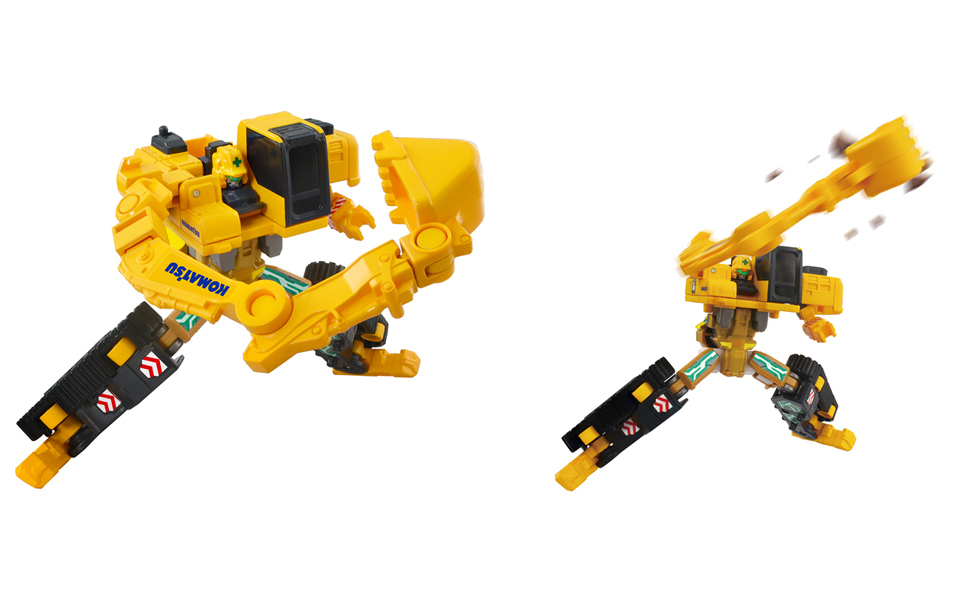 ケバブショベル トミカ ジョブレイバー TJB06 ビルドブレイバー コマツ油圧