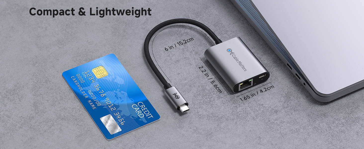 USB C to network adapter for iPad Pro delivering stable 1000Mbps wired connection