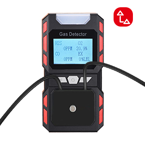 4 Multi Gas Detector Monitor Portable Meter Tester Analyzer 4 in 1 Gas  Black Digital Display