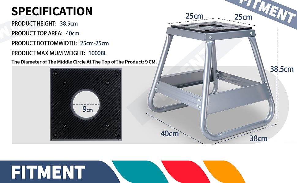 Motorcycle Dirt Bike Panel Stand Moto Maintenance Hoist Lift Jack Removable Trail Stand