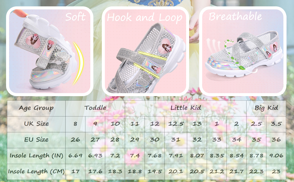 Unitysow Girls' Mary Jane Princess Shoes