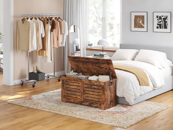 Amazon.com: DINZI LVJ Storage Chest, Flip-Top Wooden Toy Box