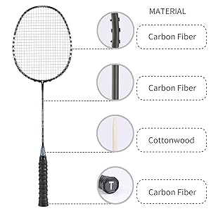 Badminton Racket is Made of Carbon