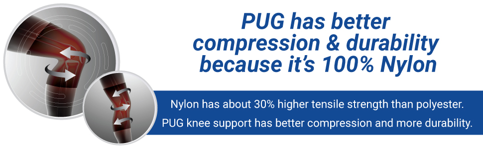 PUG knee cap nylon