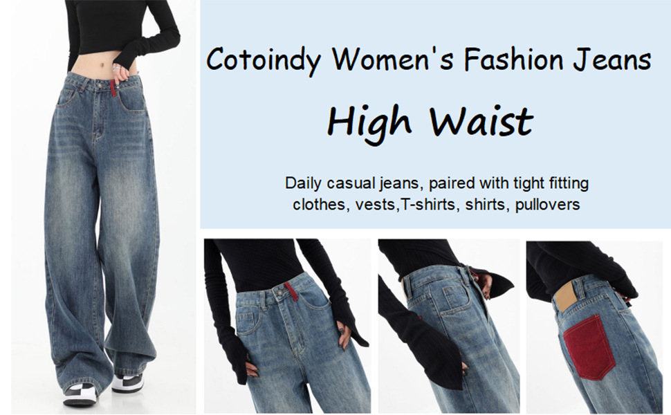 Cotoindy Women's Fashion Jeanstion