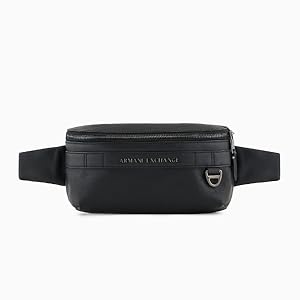 Amazon.com: Armani Exchange Men's Leather Waist bag, Black Amazon.com: Armani Exchange Men's Leather Waist bag, Black