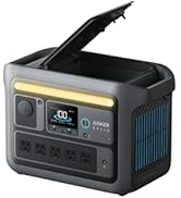 Anker SOLIX C800 Portable Power Station, 1200W (Peak 1600W) Solar Generator, Full Charge in 58 Mi...