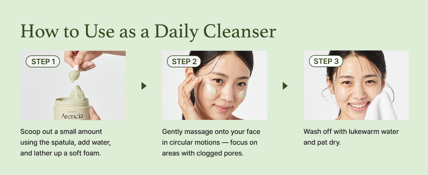 arencia korean rice mochi cleanser