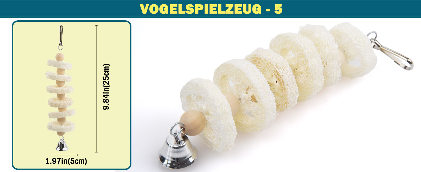 Wellensittich Spielzeug