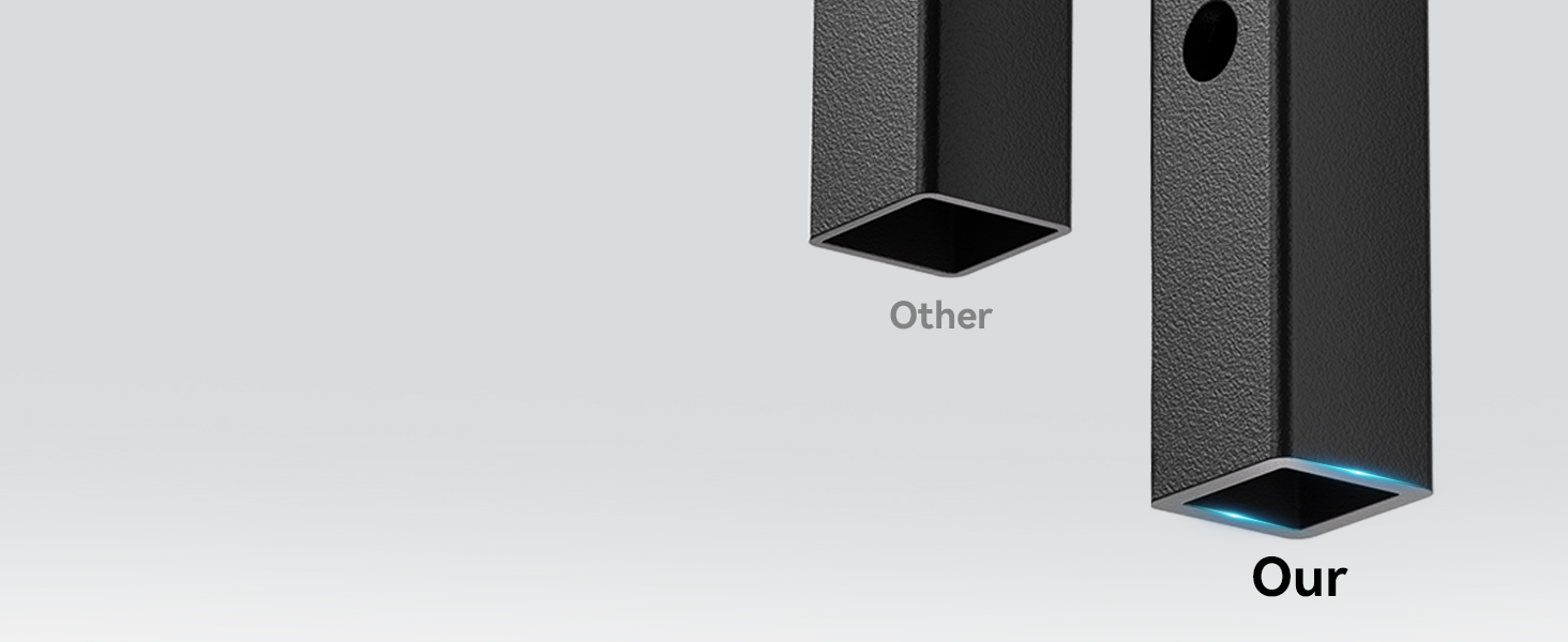 HYPIGO Small Entryway Table, 3Tier Console Table for Small