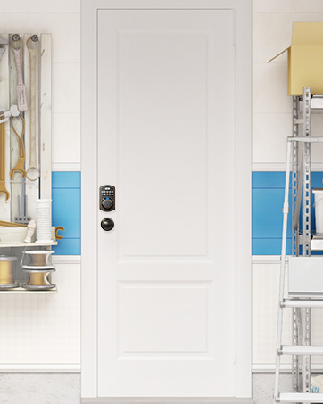 keyless entry door lock with handle
