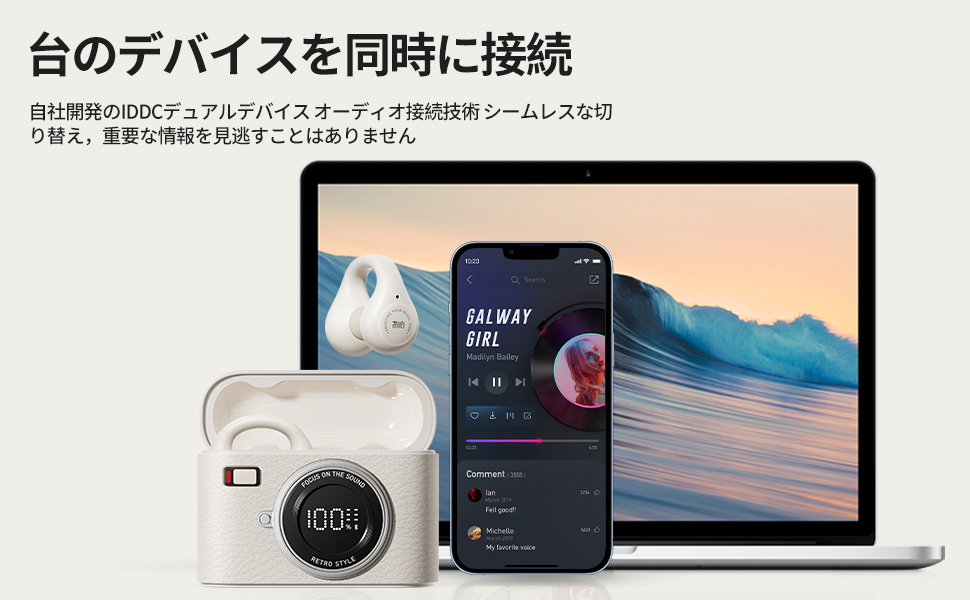 Amazon.co.jp: 【2024新設計 イヤーカフ型 イヤホン Bluetooth5