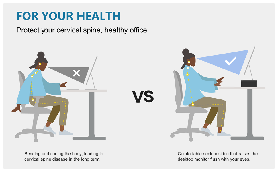 Dual Monitor Stand Height Adjustable Computer Monitor Riser